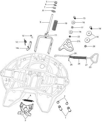 5TH WHEEL REBUILT KIT FOR HEAVY TRUCK LH HOLRK-351-A-L for heavy trucks 