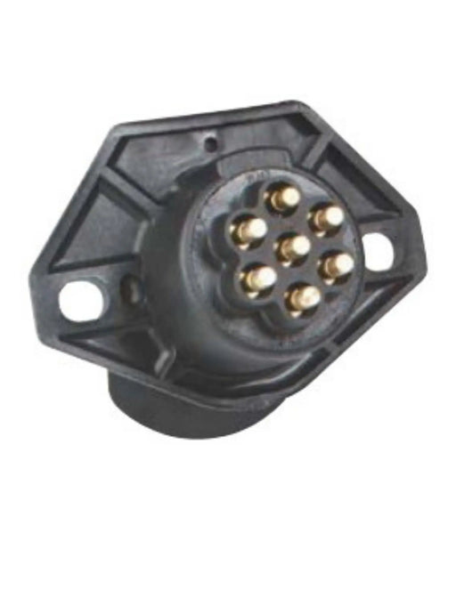 SOCKET 7-PIN BULLET TERMINAL SPLIT PIN 2 HOLE MNT