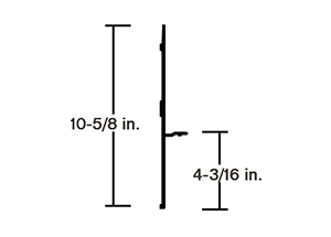 RAIL BOTTOM SIDE ALUM VS2DC VS2DX 625 UT1-6650-190 for heavy trucks 