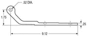 HINGE 4-HOLE ALUM for heavy trucks 