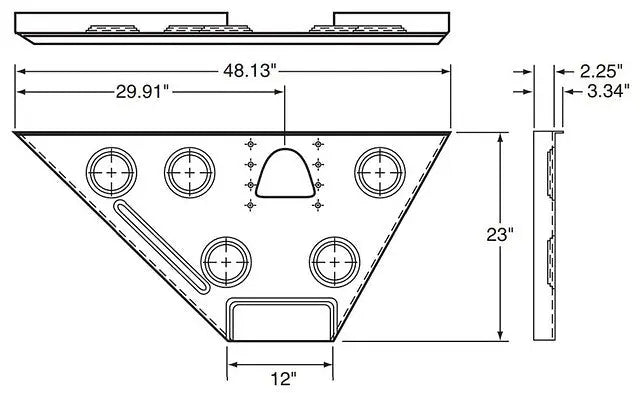 WING PLATE LEG MOUNT BRACKET CS UT3-1103-078 for heavy trucks 