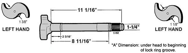 CAMSHAFT LH HENS-24636-1L for heavy trucks 