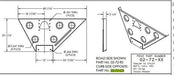 WING PLATE LEG MOUNT BRACKET RS UT3-1103-077 for heavy trucks 