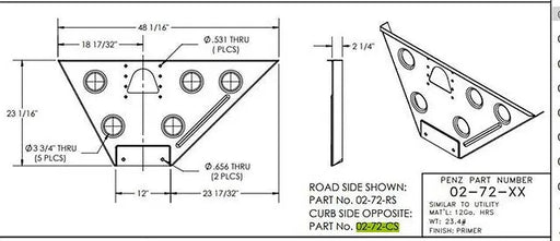 WING PLATE LEG MOUNT BRACKET RS UT3-1103-077 for heavy trucks 