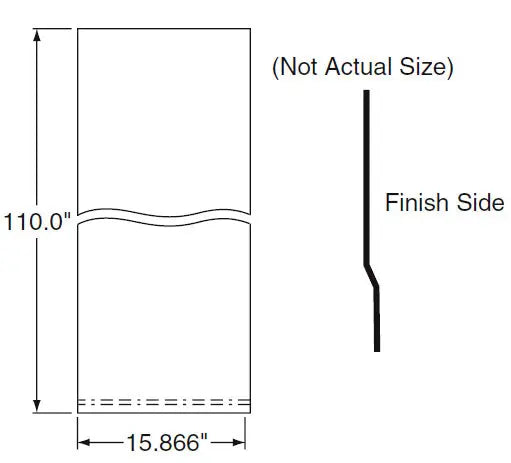 PANEL SIDE .05X49X110 ALUM OFFSET MNC579-067 for heavy trucks 