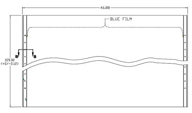 PANEL 5/16 0.0169 COMP STD-INTERM. SWP00316 for heavy trucks 