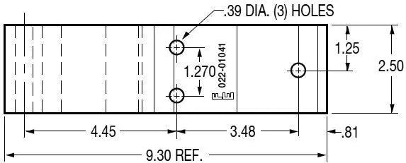 HINGE 3-HOLE ALUM MANAC FLE022-01041 for heavy trucks 